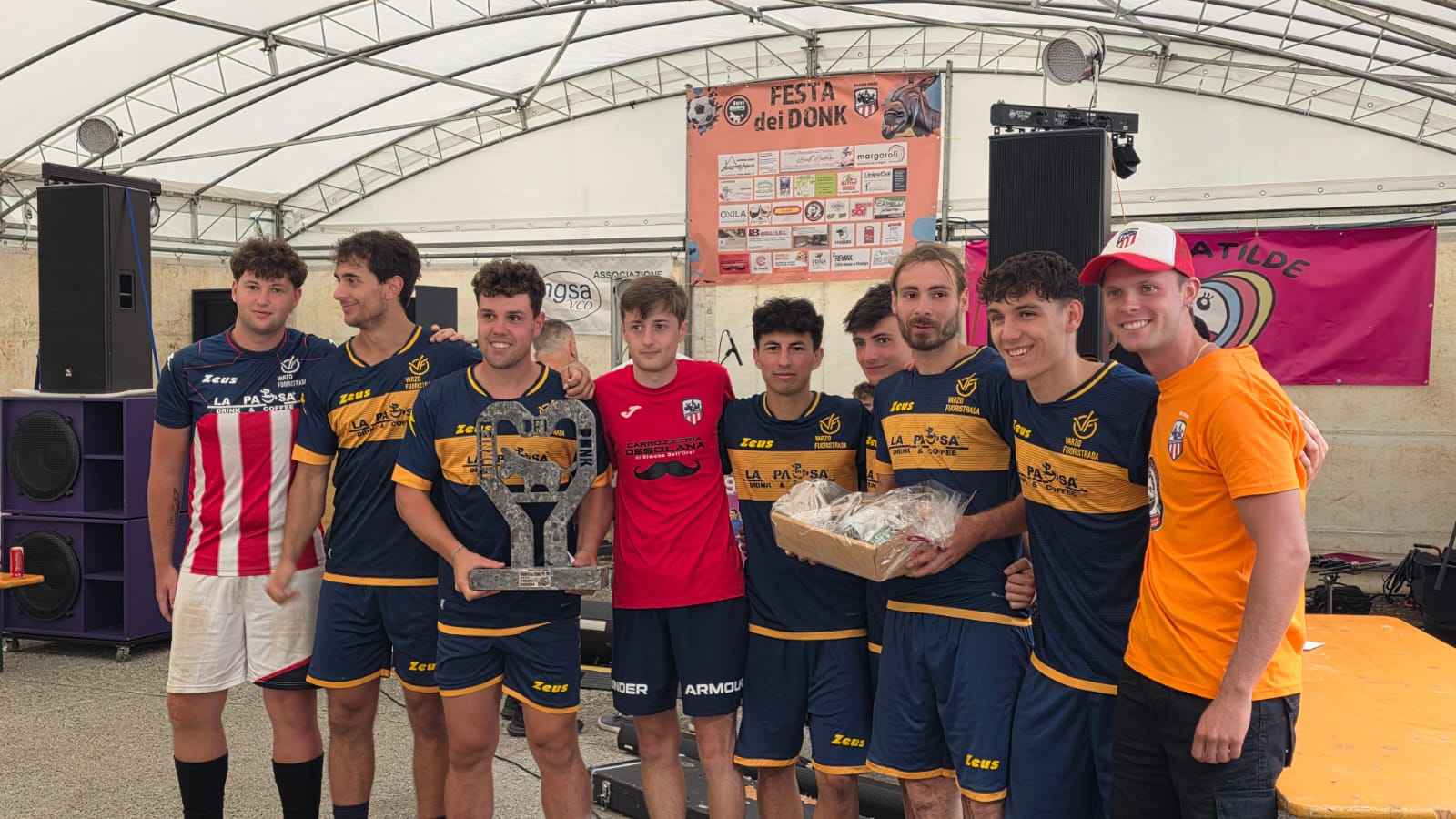 Squadra vincitrice Torneo di Calcio Festa dei donk 2025 Varzo